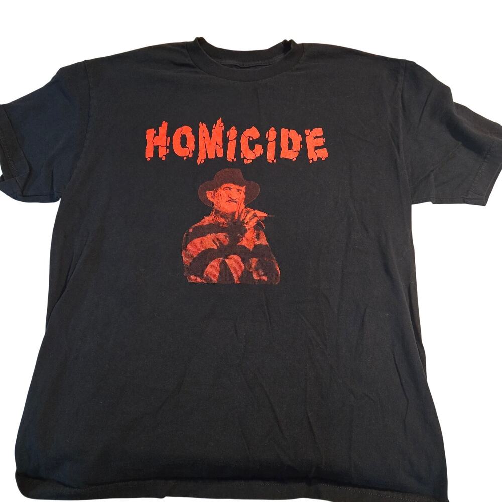 Faded black Freddy Krueger from the A Nightmare on Elm Street size large